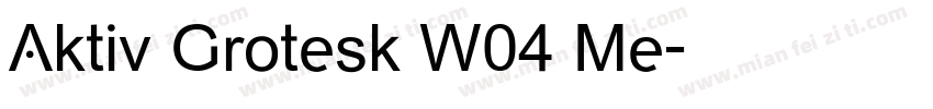 Aktiv Grotesk W04 Me字体转换